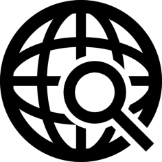 International Search Symbol Laser Cut Svg File, Free Vectors File